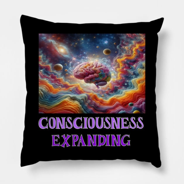 Consciousness expanding Pillow by Out of the world