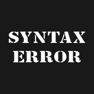 Syntax Error T-Shirt