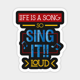 Inspirational Music Quotes For Life Magnet