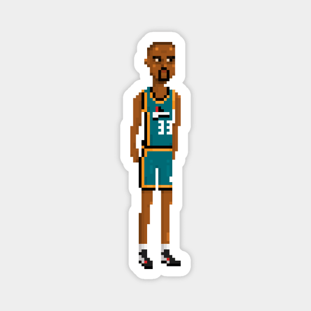 Grant Hill Magnet by PixelFaces