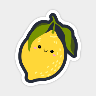 Cute Smiley Lemon Magnet