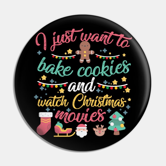 I Just Want to Bake Cookies and Watch Christmas Movies Pin by artbyabbygale