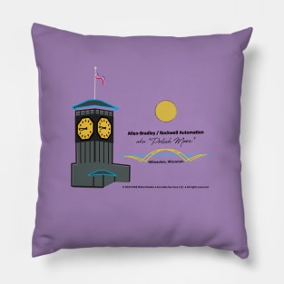 Rockwell Clock Tower • Polish Moon • MKE, WI Pillow