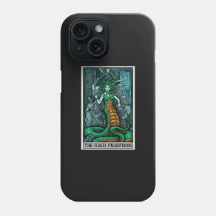 The High Priestess Tarot Card Medusa Greek Mythology Gorgon Horror Phone Case