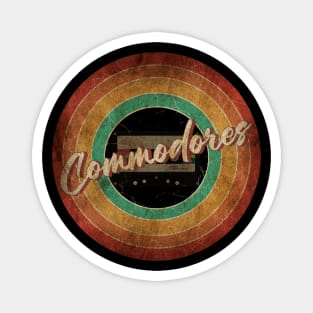 The Commodores Vintage Circle Art Magnet