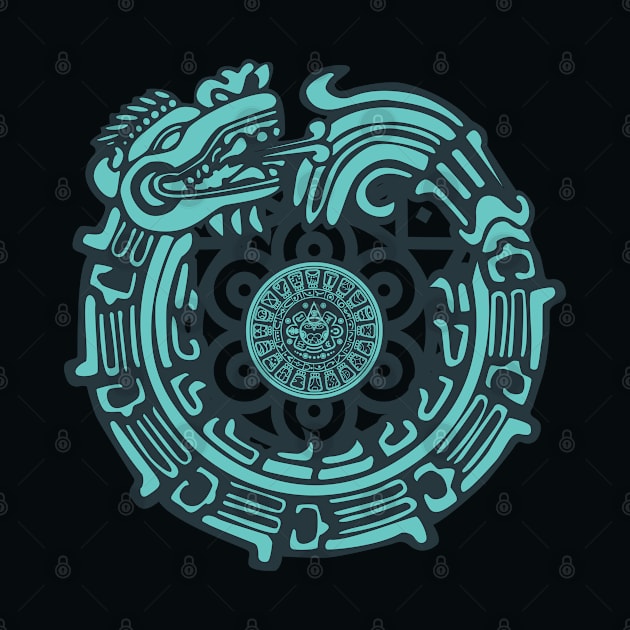 Aztec Traditional Dragon by Souls.Print