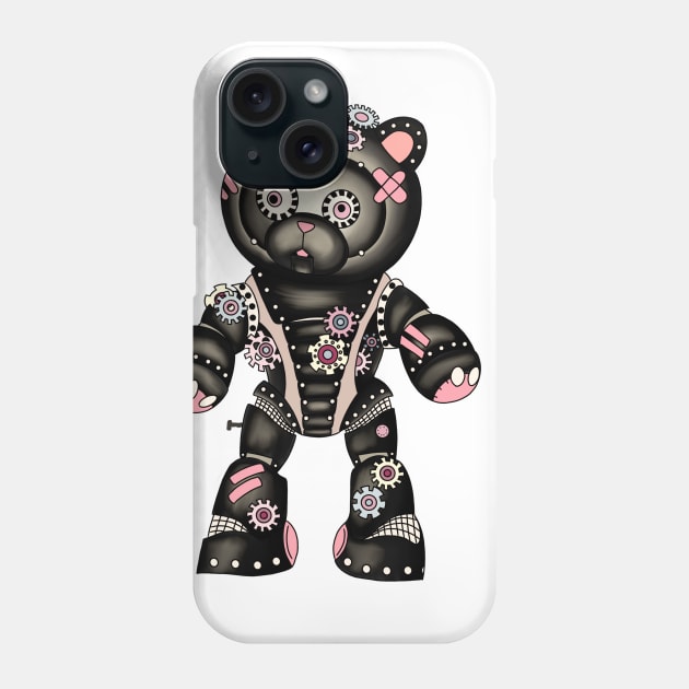 Steampunk teddybear Phone Case by paviash