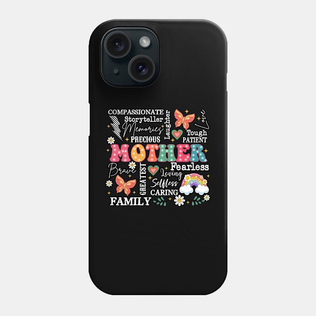 Retro Mother, She is Mom, Blessed Mom, Mom, Mom Life, Mothers Day Phone Case by thavylanita
