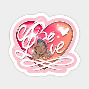 Be Love Reva Prisma Heart Emoji with Reva Prisma Magnet