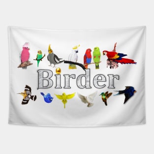 Bird Loving Birder Tapestry