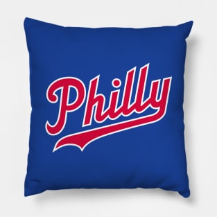 Philly Script - Blue Pillow