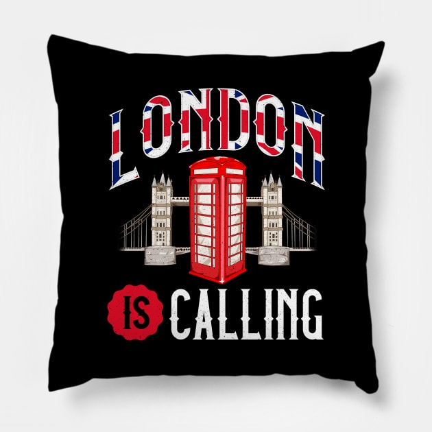 Awesome London Is Calling Skyline UK Pillow by theperfectpresents