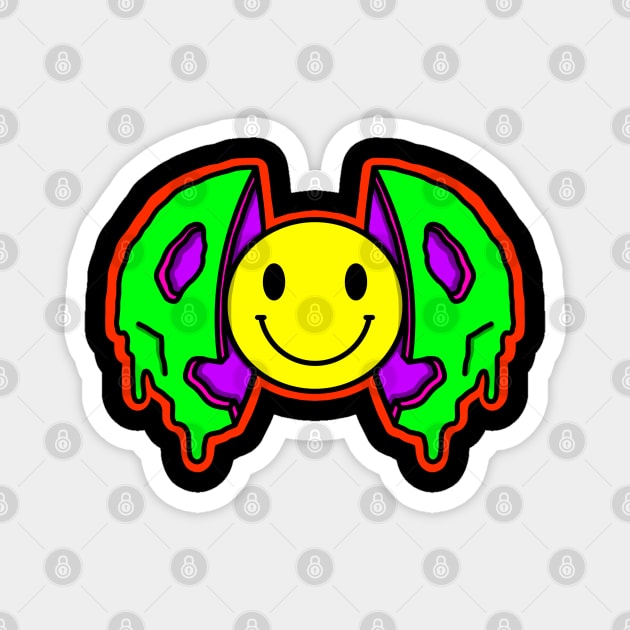 Inner Smiley Face Magnet by GiantAlienMonster