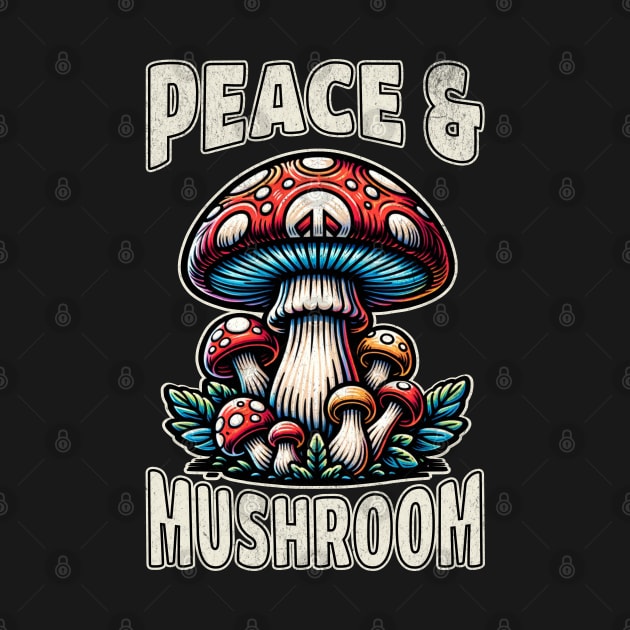 Peace & Mushroom by Odetee