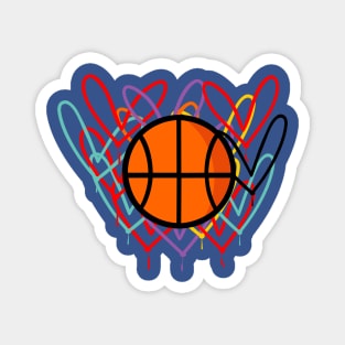 basketball lover street art Magnet