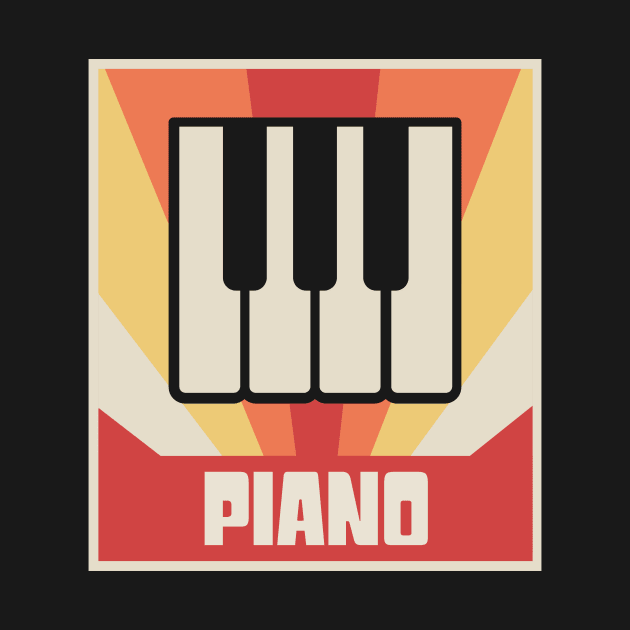 Vintage Piano Keys Graphic by MeatMan