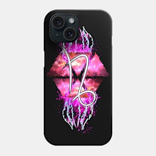 Capricorn Zodiac - Pink Abstract Phone Case