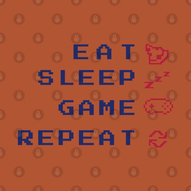 Gamer Eat Sleep Game Repeat by HiFi Tees