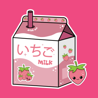 Kawaii Strawberry Milk T-Shirt