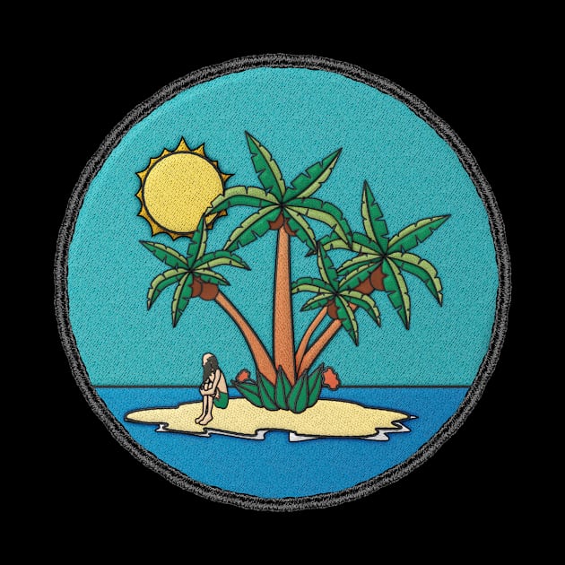 Deserted Island Midlife Merit Badge by jephwho