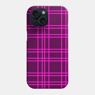 Pink cells on a purple field, lines. Phone Case