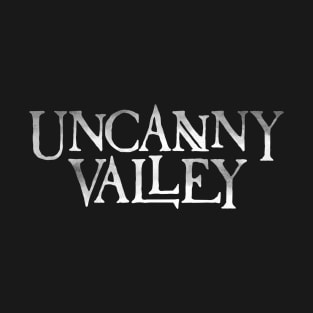 Uncanny Valley podcast logo - white T-Shirt