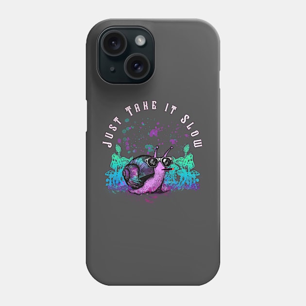 Taking It Slow (FOR DARK SHIRTS) Phone Case by Karasu Projects