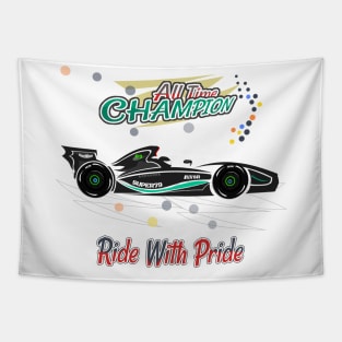 Racing Car F1 W14 Tapestry