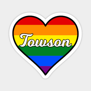 Towson Maryland Gay Pride Heart Magnet