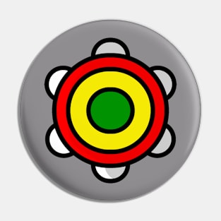 Circle Reggae Pin