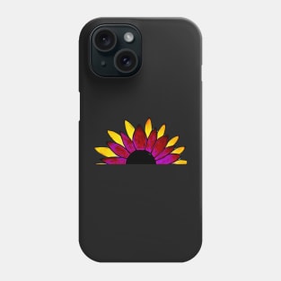 Sunflower half 3 Phone Case