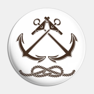 Nautical or Seafarer Club Emblem Pin