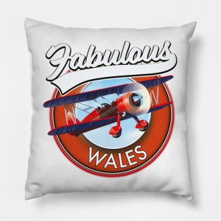 Fabulous Wales travel patch. Pillow