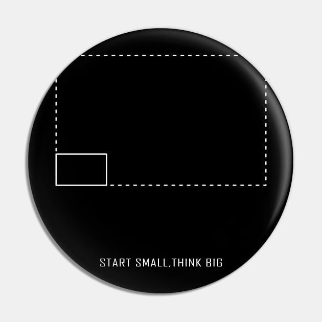 START SMALL, THINK BIG Pin by VISUALIZED INSPIRATION