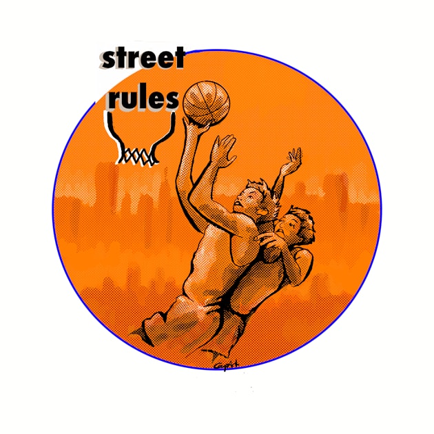 Street ball basketball rules by Coop Art