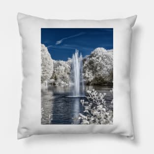 Fountain in Infrared Pillow