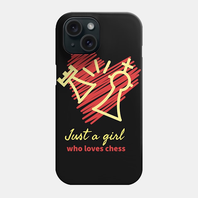 Just A Girl Who Loves Chess Phone Case by Dogefellas