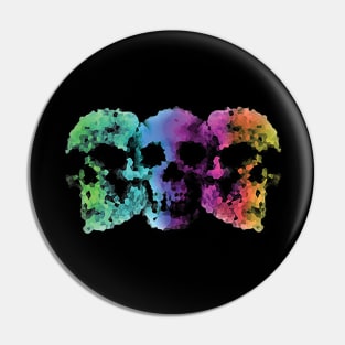 Triplet Skull Pin