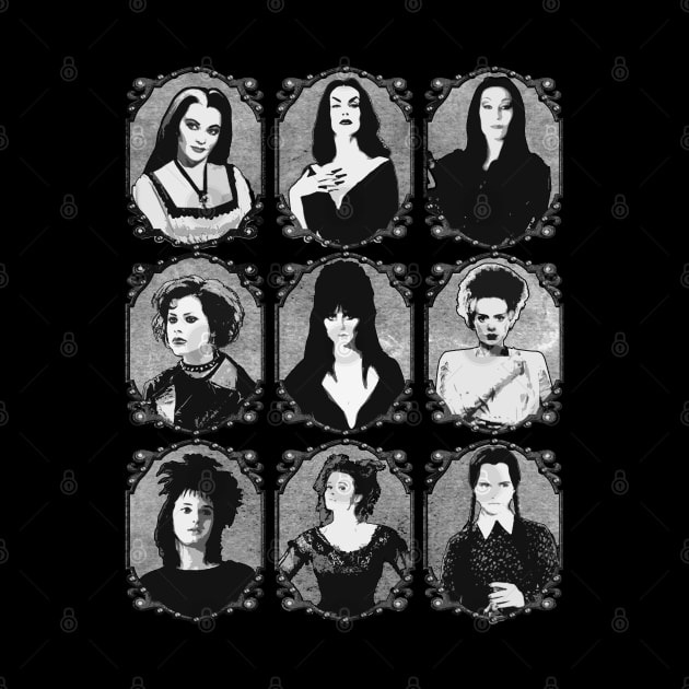 Icons of Gothic - Mistresses of the Dark! by Hiraeth Tees