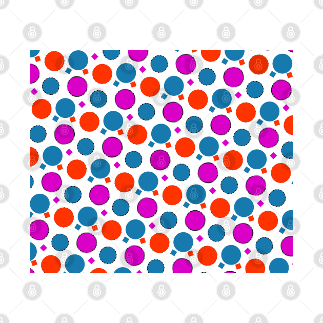 Colorful Circle Pattern by The Design Deck