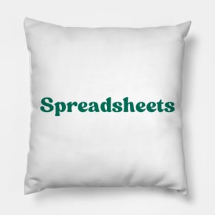 spreadsheets Pillow