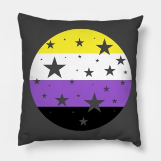 Nonbinary Pride Stars Pillow