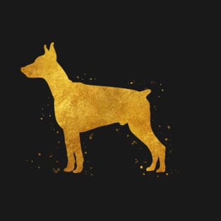 Doberman Pinscher golden art T-Shirt