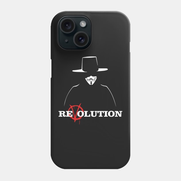 V For Vendetta Revolution Phone Case by KrateMilk