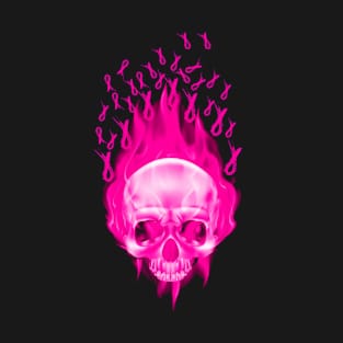 Breast Cancer Awareness Skull Dead T-Shirt