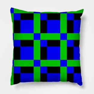 Scots Plaid Patchwork Pattern Pillow