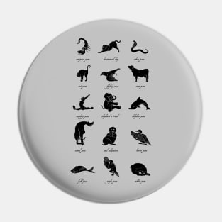 Animal Yogis_Black Pin