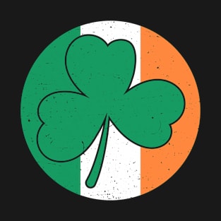 Irish flag with shamrock T-Shirt