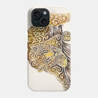 Swirly Leopard Phone Case