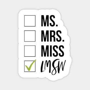 LMSW Graduation Magnet